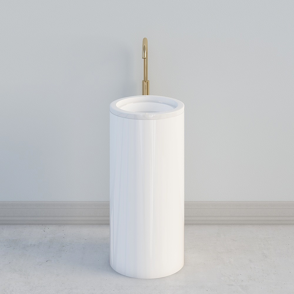 Cylindrical washbasin