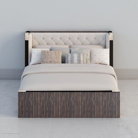 Urban Elegance Bed 3D model