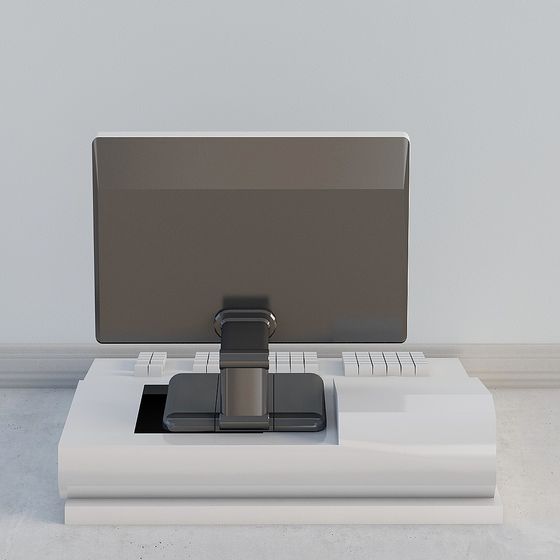Minimalist Computer Desk 3D model