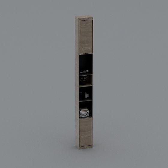 Modern Minimalist Bathroom Storage Cabinet 3D model
