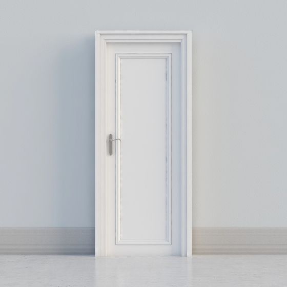 Elegant Low-Polygon 3D Model Door