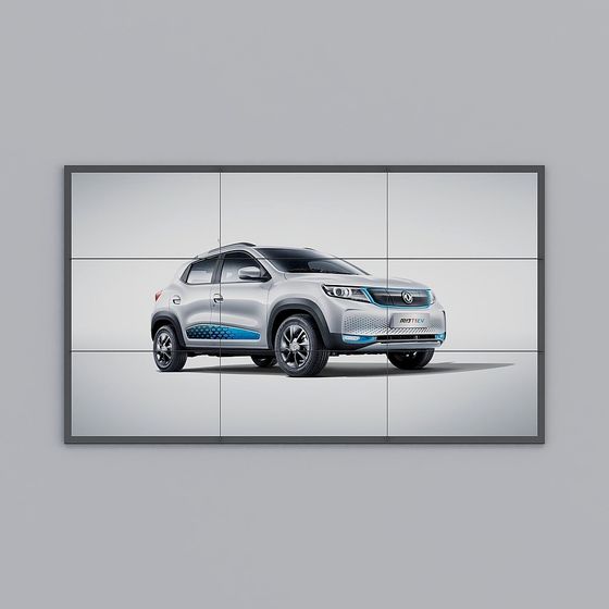Stylish Low Polygon Car 3D Model