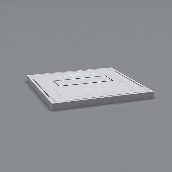 Tile Switch Smart Tile Switch Panel 3D Model – Minimalist Metallic Design