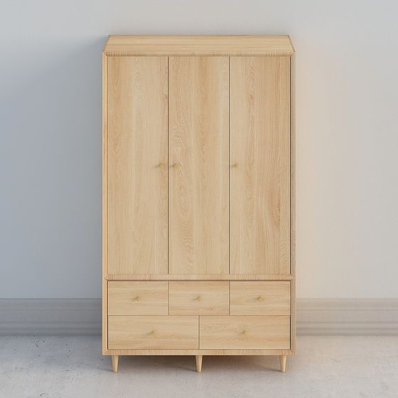 Modern Minimalist Wardrobe 3D model