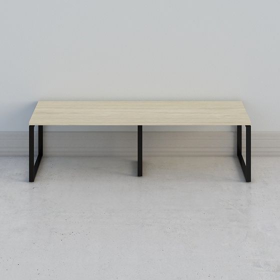 Modern Urban Corner Bench 3D model