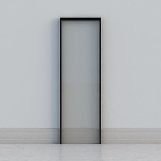 Stylish Glass Door 3D Model for Contemporary Interiors
