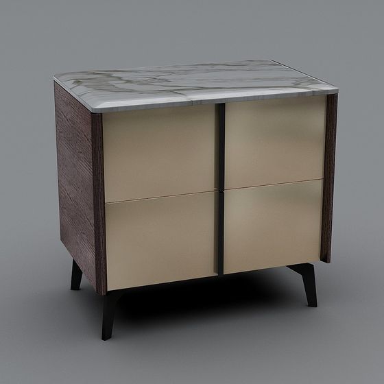 Minimalist Storage Cabinet 3D model