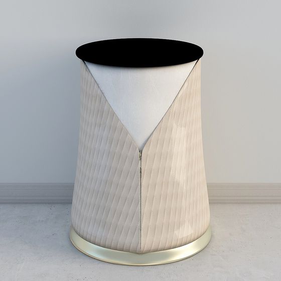 Elegant Trash Can 3D Model for Modern Interiors
