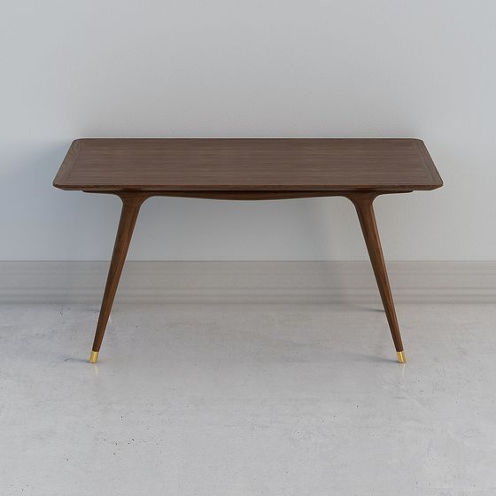 Mid-Century Modern Console Table 3D model