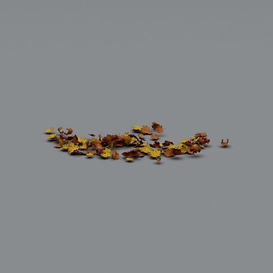 Autumn Leaves Carpet 3D model
