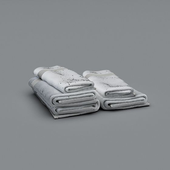 Realistic Folded Towel 3D model