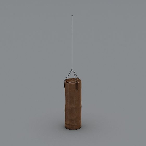 Hanging Leather Barrel 3D model