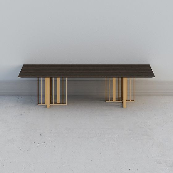 Urban Minimalist Dining Table 3D model