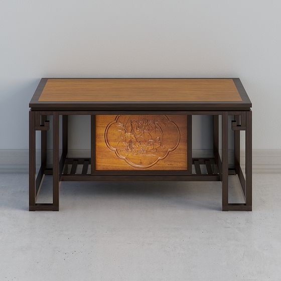 Elegant Chinese Wooden Table 3D model
