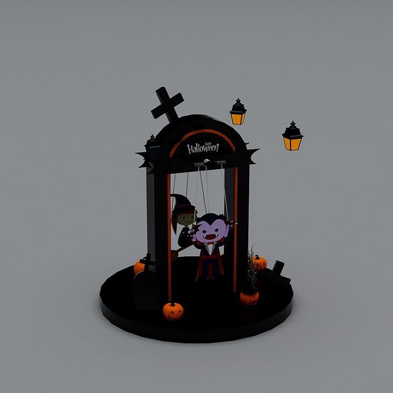 Spooky Swing 3D model for Halloween