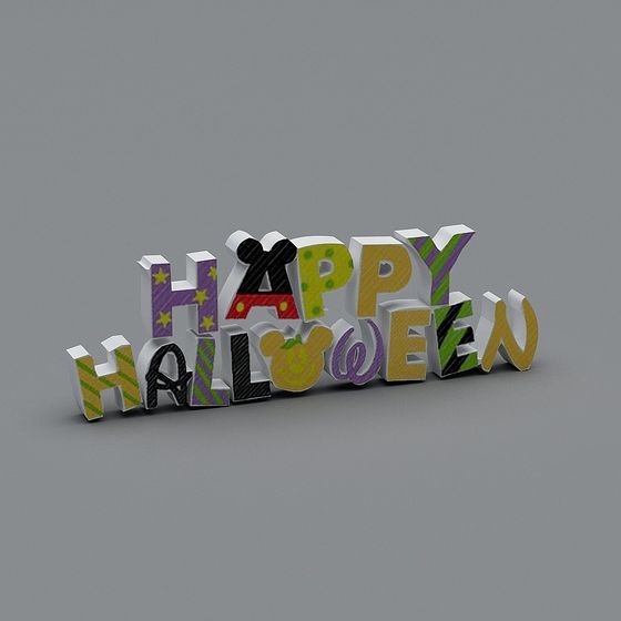 Halloween Happy Halloween 3D model