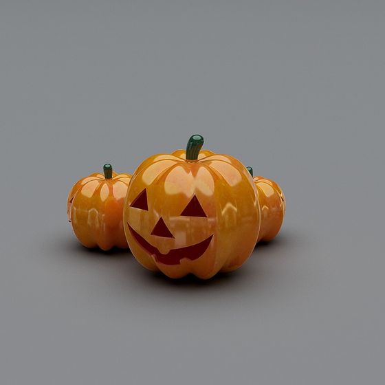 Festive Jack-O-Lantern Halloween 3D model