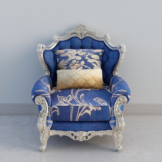 Royal Blue Chair 3D model