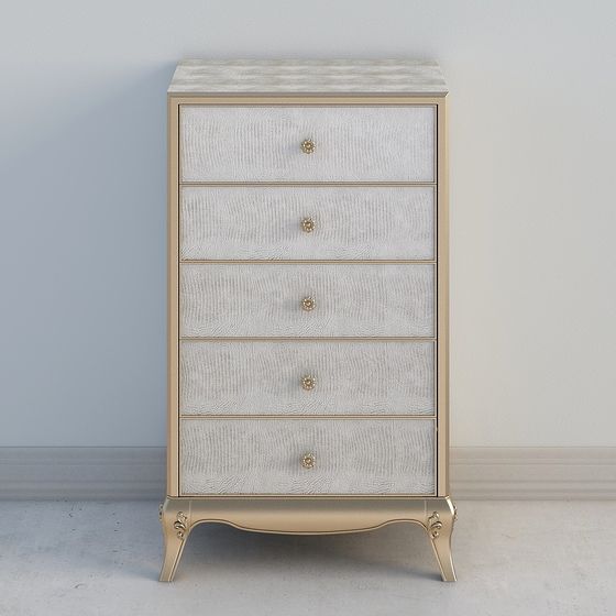 Elegant Bedroom Dresser 3D model