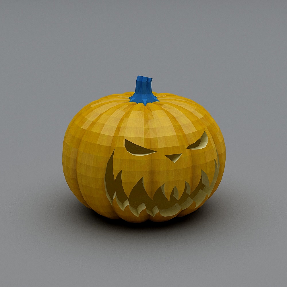 Intriguing and Spooky Jack-O'-Lantern 3D model
