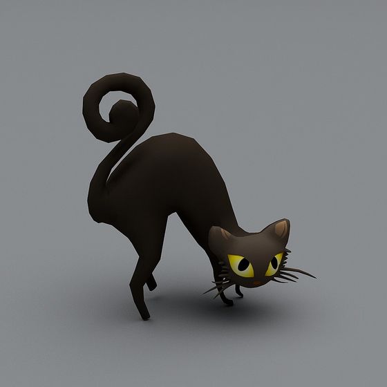 Ghost Cat 3D model for Creative Projects
