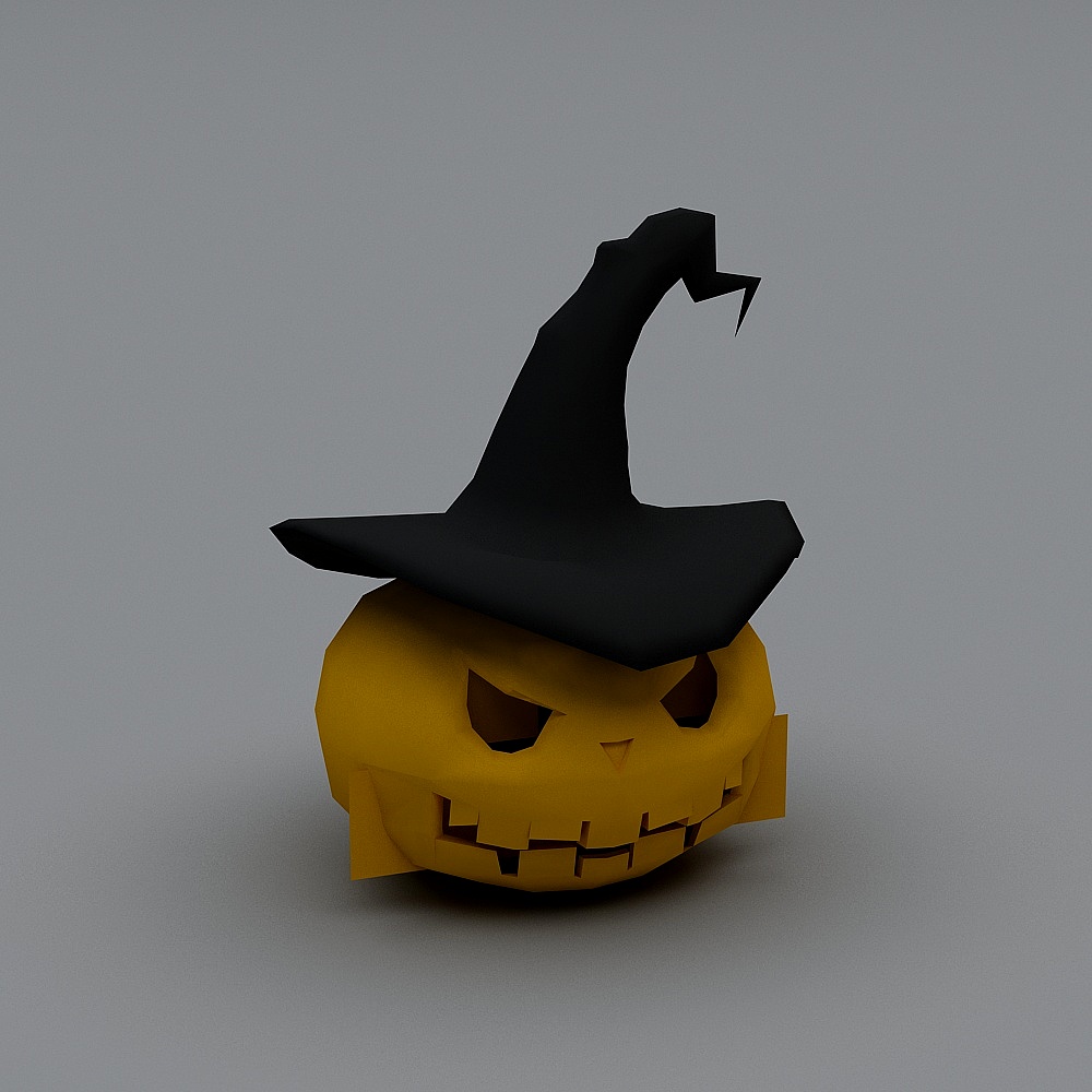 The Witch's Jack-O'-Lantern 3D model
