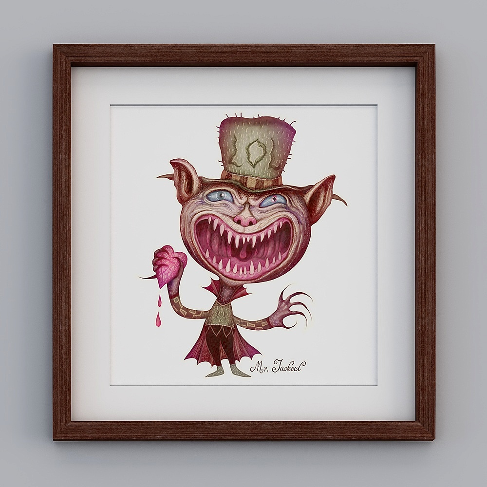 Mad Hatter Low-Poly 3D model
