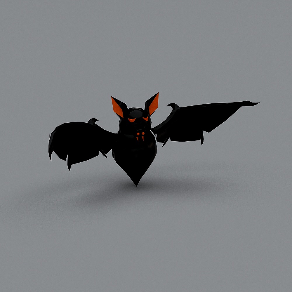 Stealth Wings Low Poly Bat 3D model