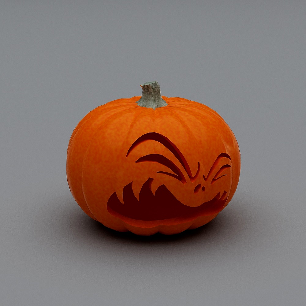 Halloween - Decorative Pumpkin Lamp 3D Model