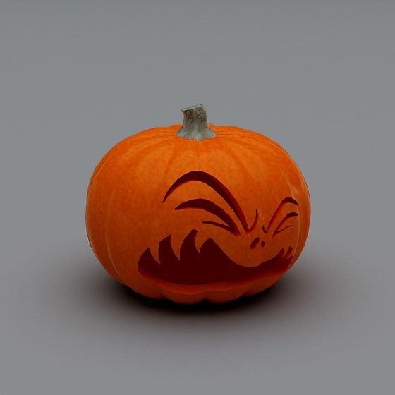 Intriguing Halloween Pumpkin 3D model