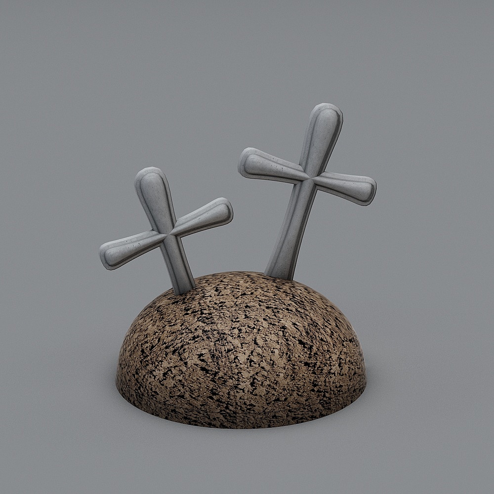 Monument and Cross 3D model