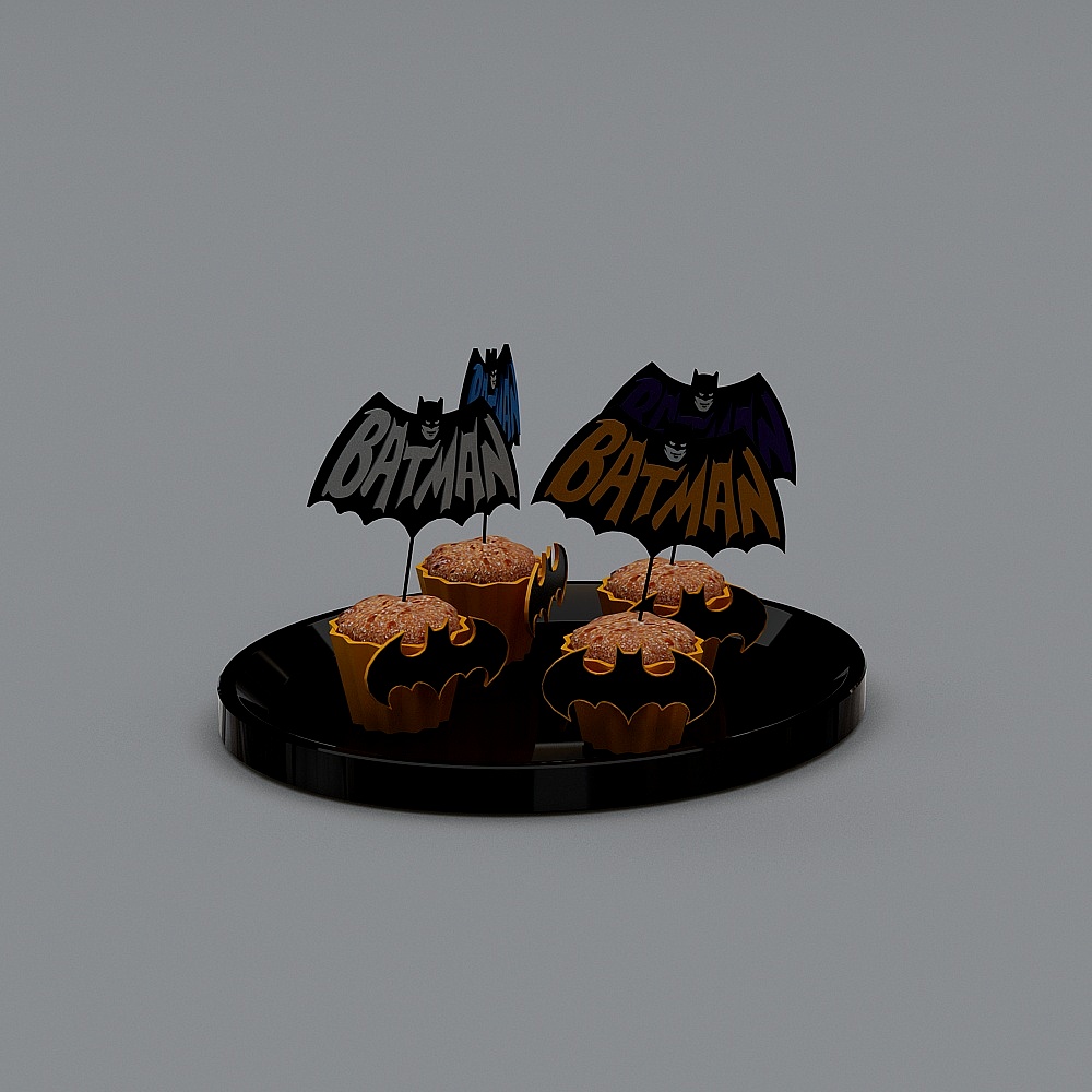 Batman Themed Cake Tray 3D model