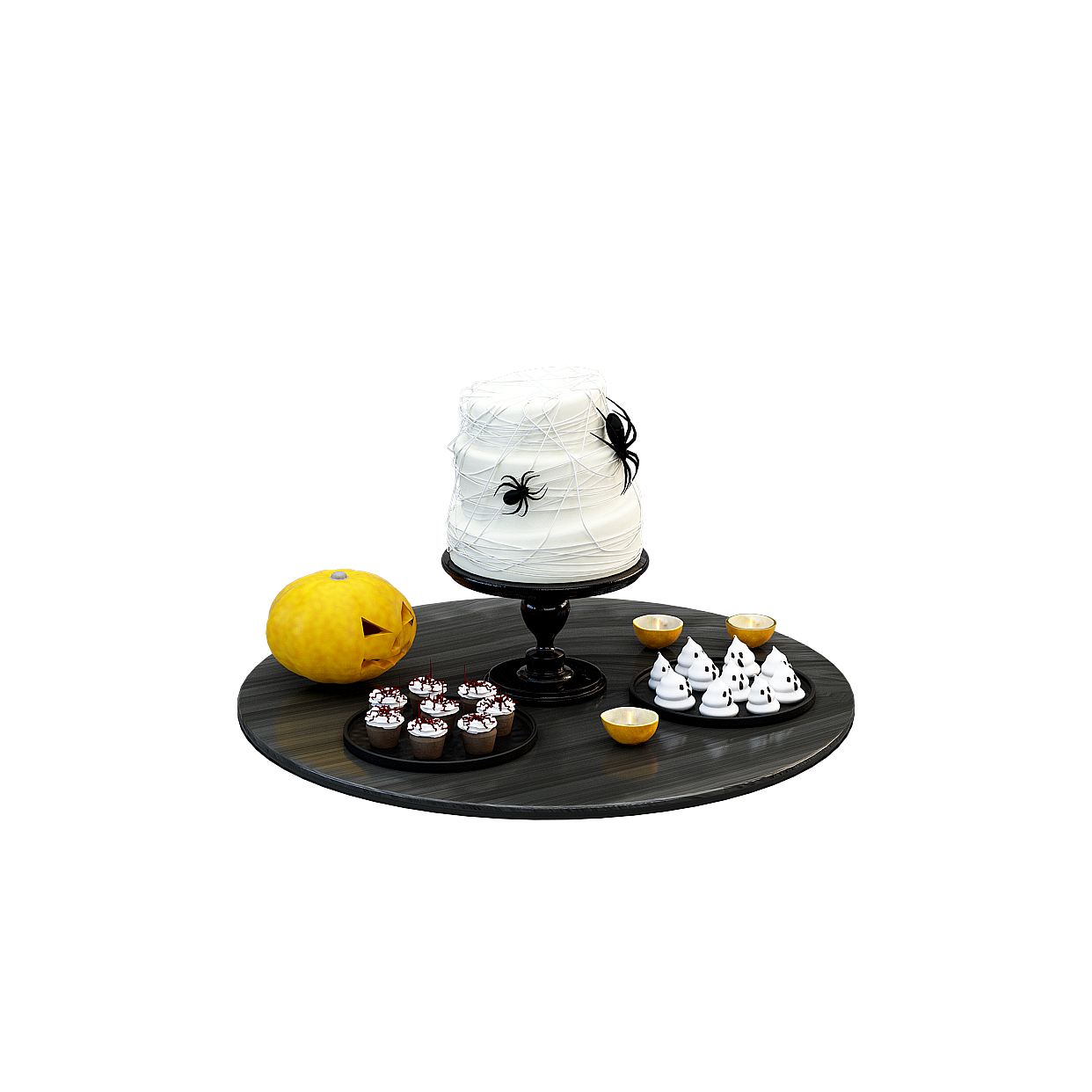 Halloween Treats 3D Model – Low-Poly Festive Set