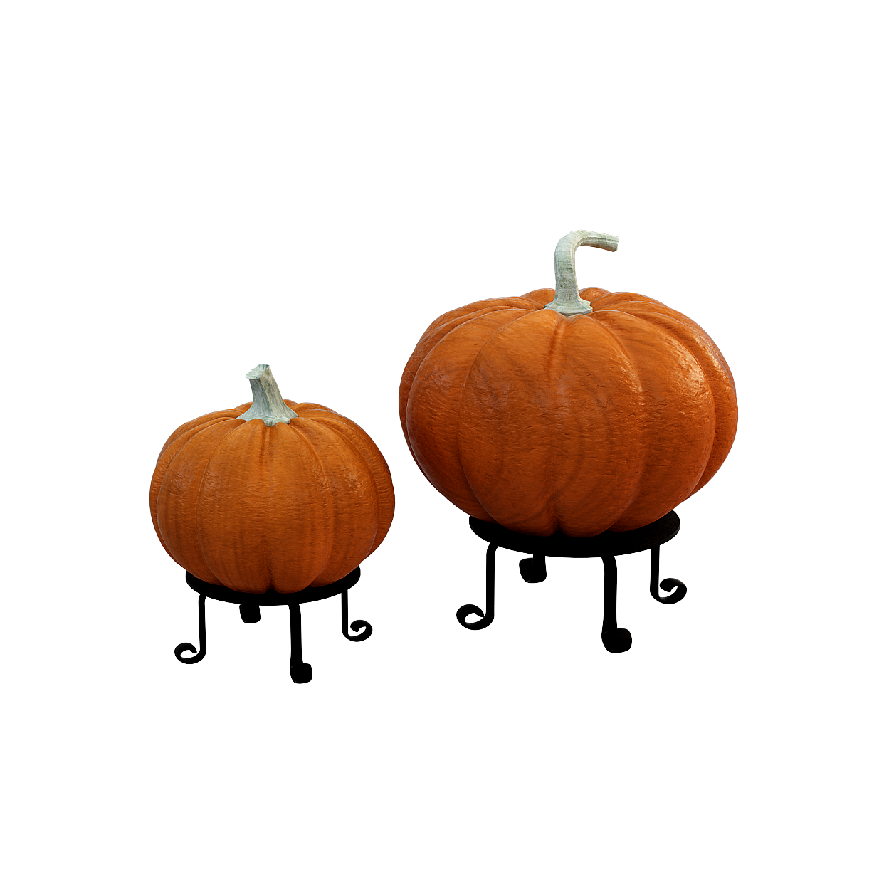 Autumn Pumpkin 3D Model – Low-Poly Seasonal Decor