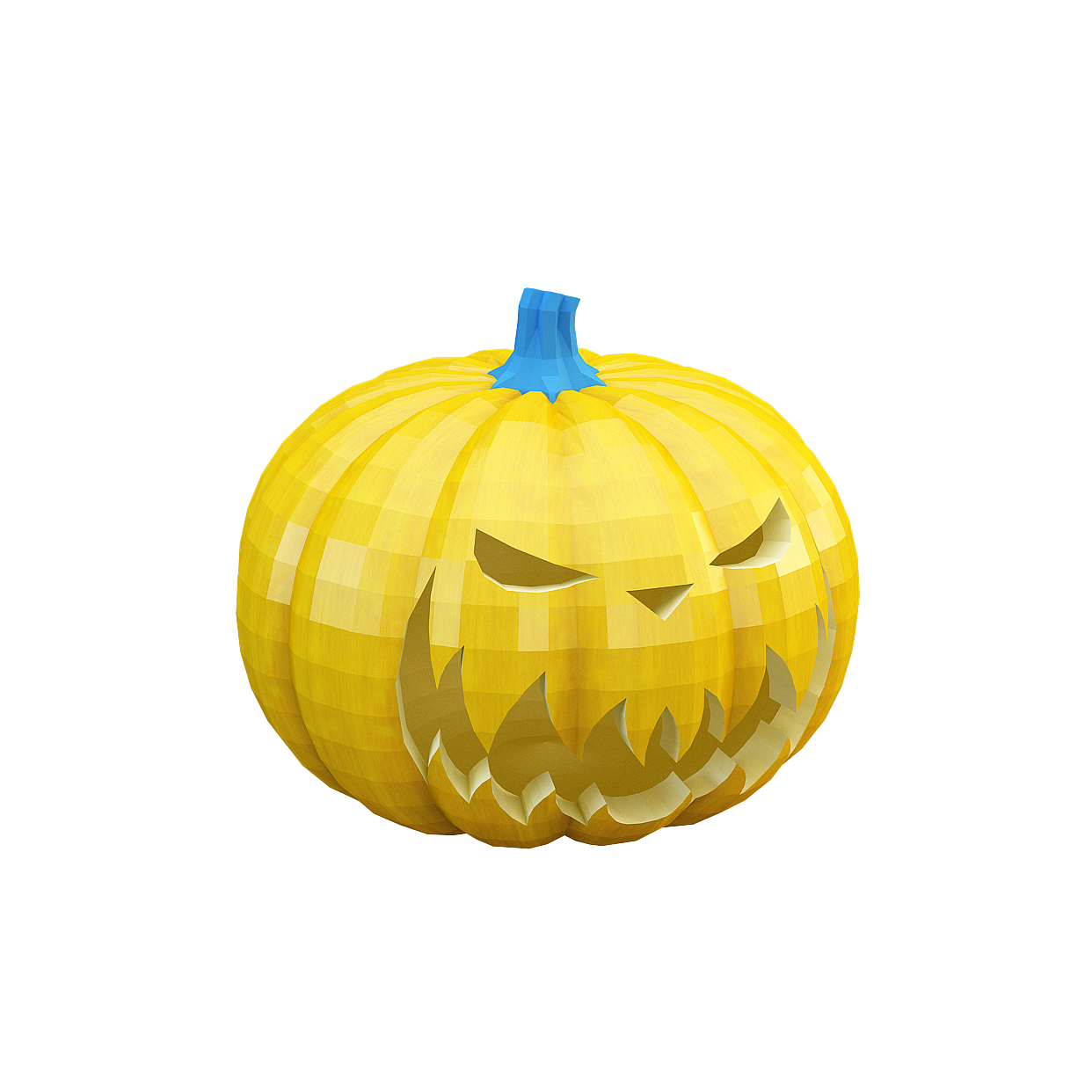 Jack-O'-Lantern 3D Model – Vibrant Halloween Pumpkin