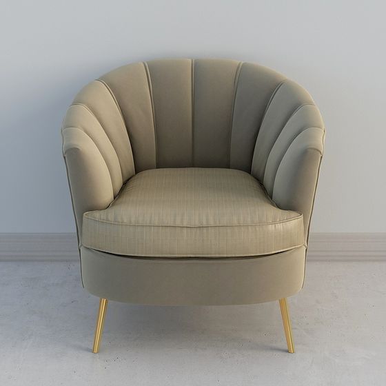 Elegant 3D Sofa Chair Model for Modern Interiors