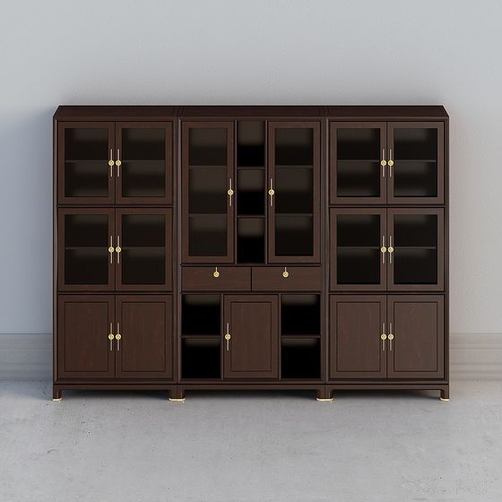 Vintage Display Cabinet 3D model