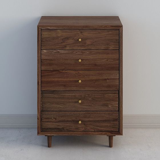 Mid-Century Modern Dresser 3D Model