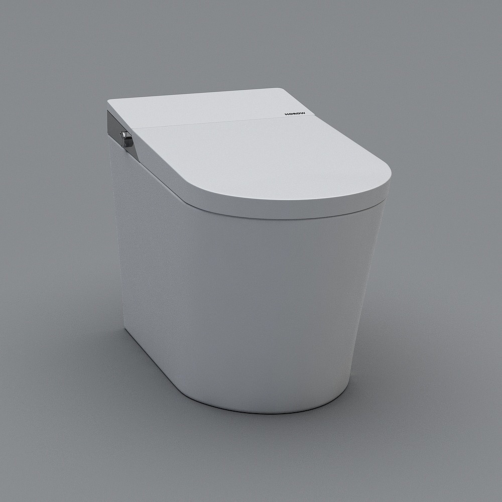 Minimalist Smart Toilet 3D model