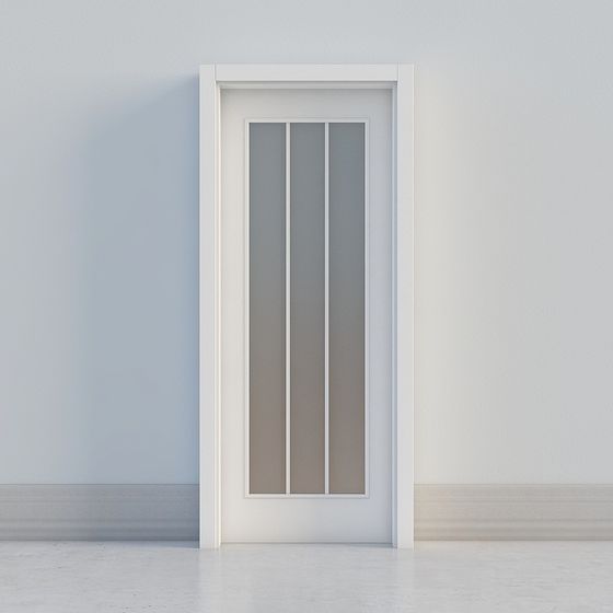 Stylish Glass Door 3D Model for Modern Spaces