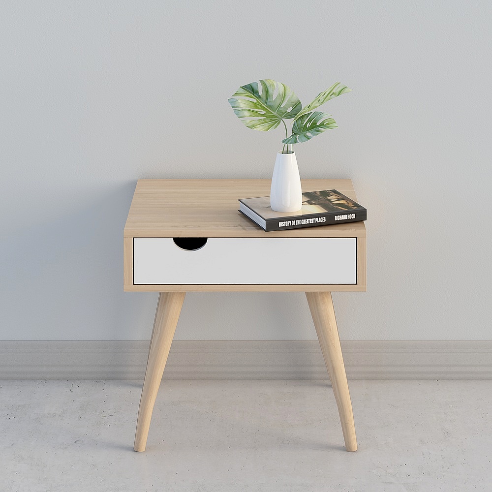 Ba-Bàn Bắc Âu-Phòng Ngủ-Bàn Cạnh Giường