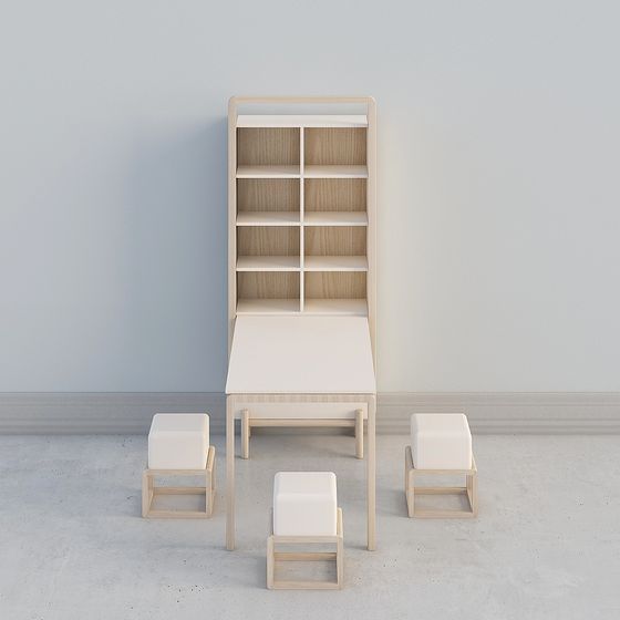 Urban Study Room 3D model for Modern Spaces