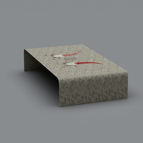 Low-Poly Modern Art Bench 3D model