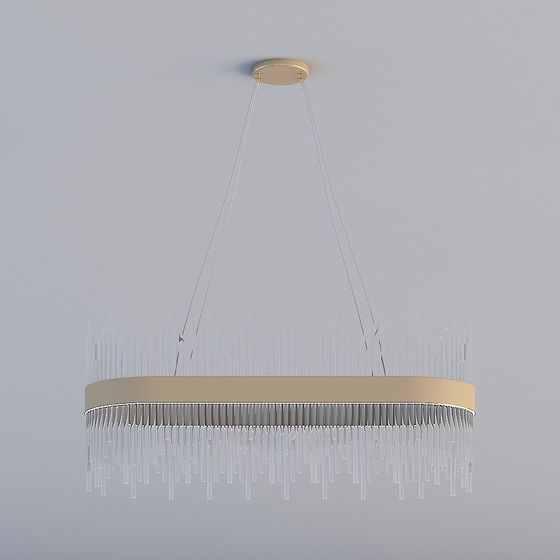 Charming Low-Poly Pendant Light 3D model