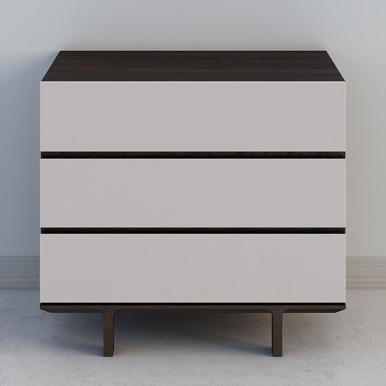 Urban Corner Drawer Cabinet 3D model for Contemporary Spaces