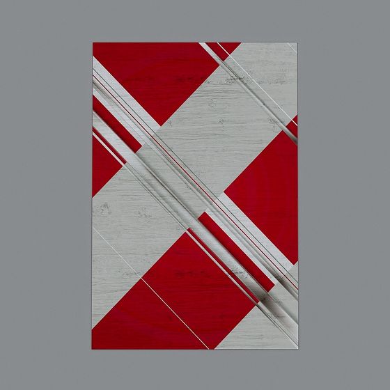 Abstract Geometric Wall Art 3D Model