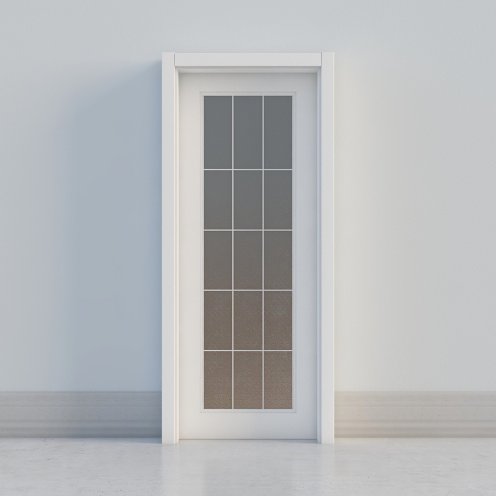 classic white windowed door