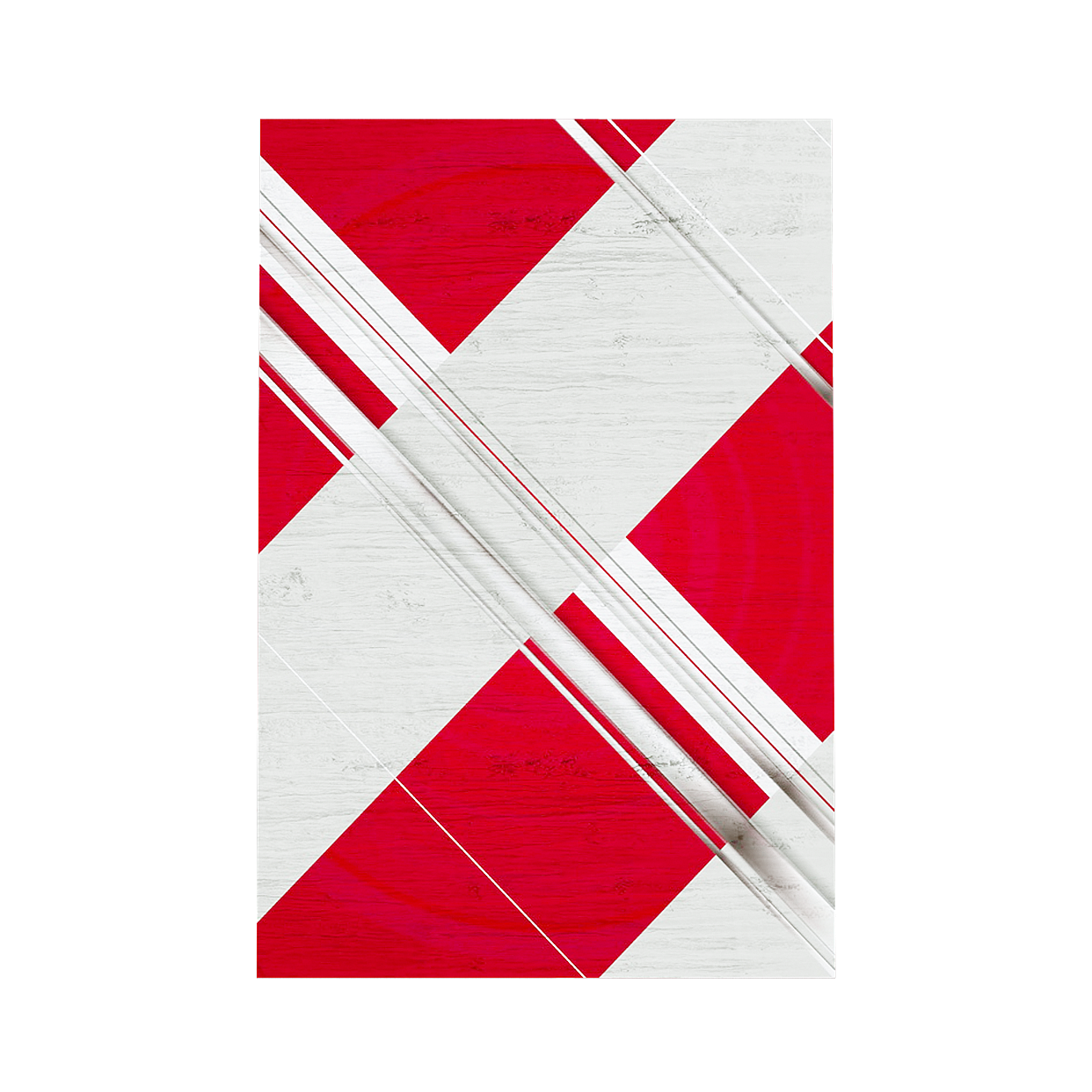 Abstract Geometric Wall Art 3D Model – Low-Poly Design