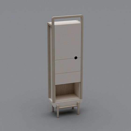 Urban Alley Storage Cabinet 3D model for Creative Projects