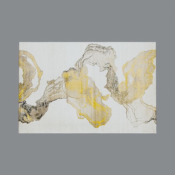 Tappeti nell'area espositiva con telaio in ferro